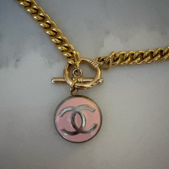 Chanel Button Gold Chain Necklace - Picture 2 of 5